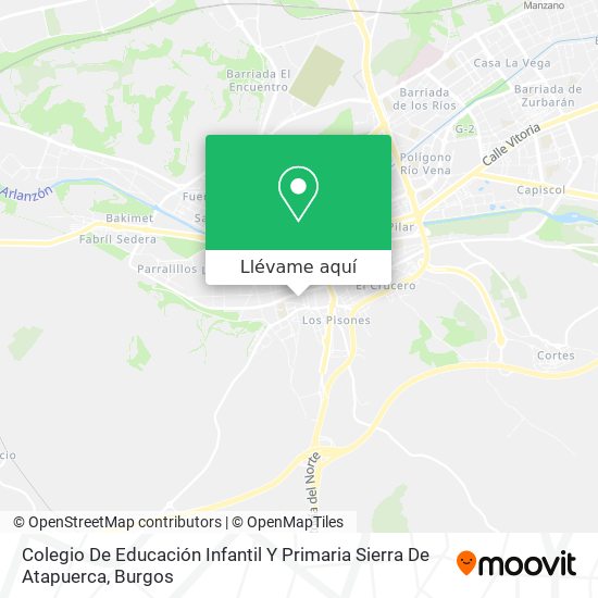 Mapa Colegio De Educación Infantil Y Primaria Sierra De Atapuerca