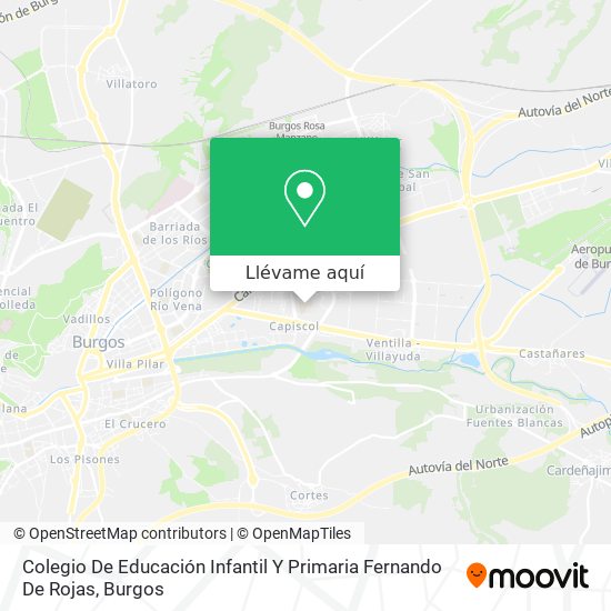 Mapa Colegio De Educación Infantil Y Primaria Fernando De Rojas