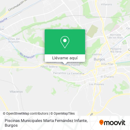 Mapa Piscinas Municipales Marta Fernández Infante