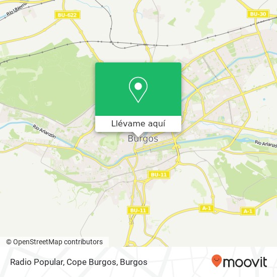Mapa Radio Popular, Cope Burgos