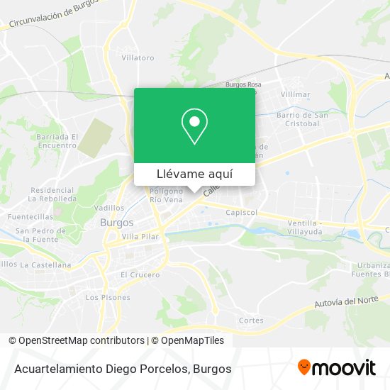 Mapa Acuartelamiento Diego Porcelos