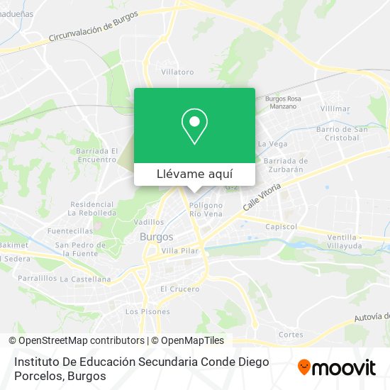 Mapa Instituto De Educación Secundaria Conde Diego Porcelos