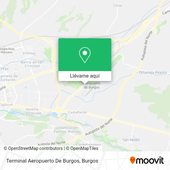 Mapa Terminal Aeropuerto De Burgos