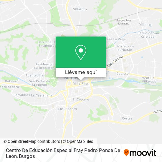 Mapa Centro De Educación Especial Fray Pedro Ponce De León
