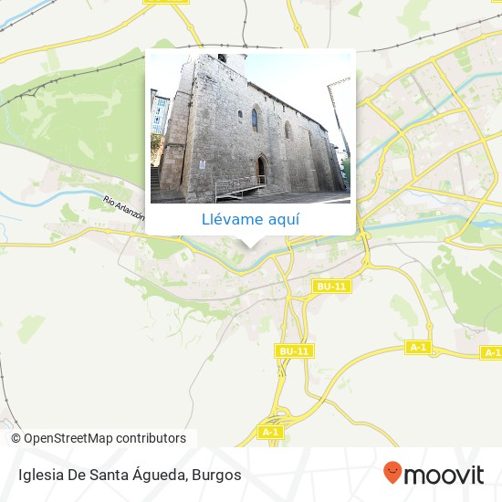 Mapa Iglesia De Santa Águeda