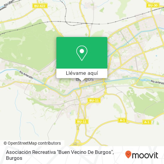 Mapa Asociación Recreativa "Buen Vecino De Burgos"