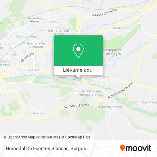 Mapa Humedal De Fuentes Blancas