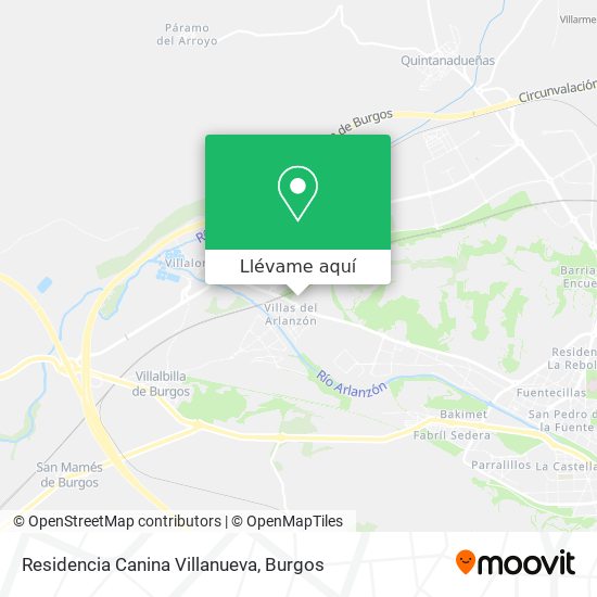 Mapa Residencia Canina Villanueva