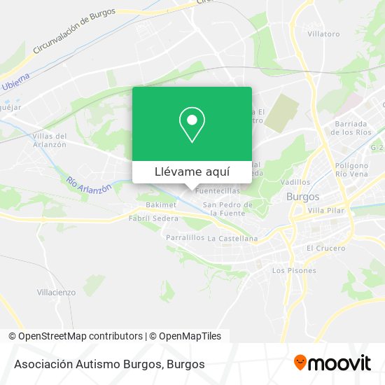 Mapa Asociación Autismo Burgos