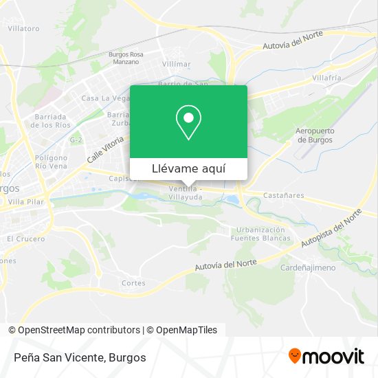 Mapa Peña San Vicente