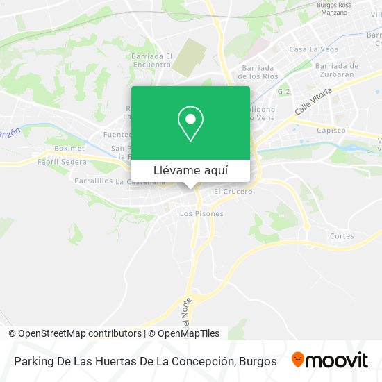 Mapa Parking De Las Huertas De La Concepción