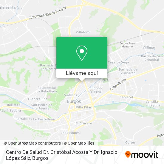 Mapa Centro De Salud Dr. Cristóbal Acosta Y Dr. Ignacio López Sáiz