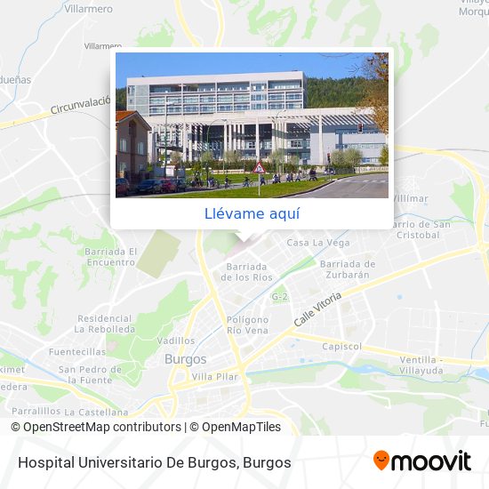 Mapa Hospital Universitario De Burgos