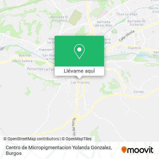 Mapa Centro de Micropigmentacion Yolanda Gonzalez