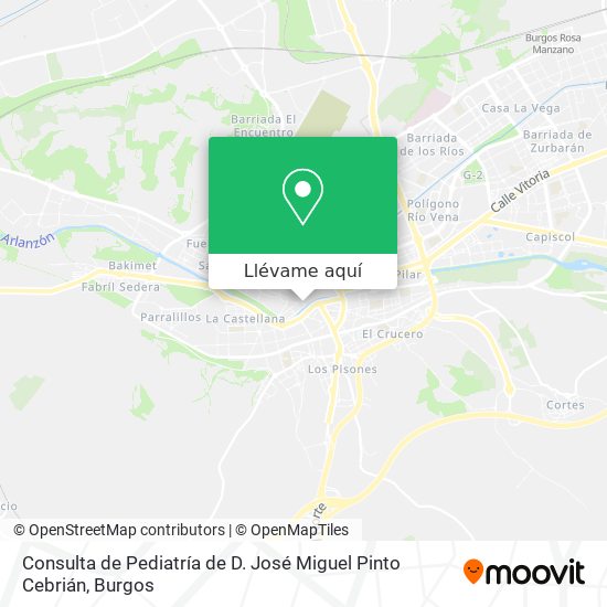 Mapa Consulta de Pediatría de D. José Miguel Pinto Cebrián