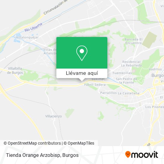 Mapa Tienda Orange Arzobisp