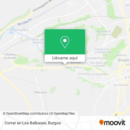 Mapa Correr en Los Balbases