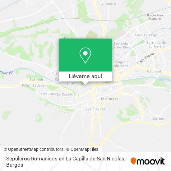 Mapa Sepulcros Románicos en La Capilla de San Nicolás