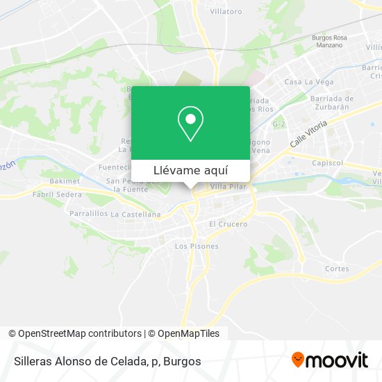 Mapa Silleras Alonso de Celada, p