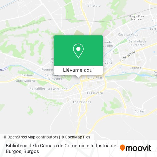 Mapa Biblioteca de la Cámara de Comercio e Industria de Burgos