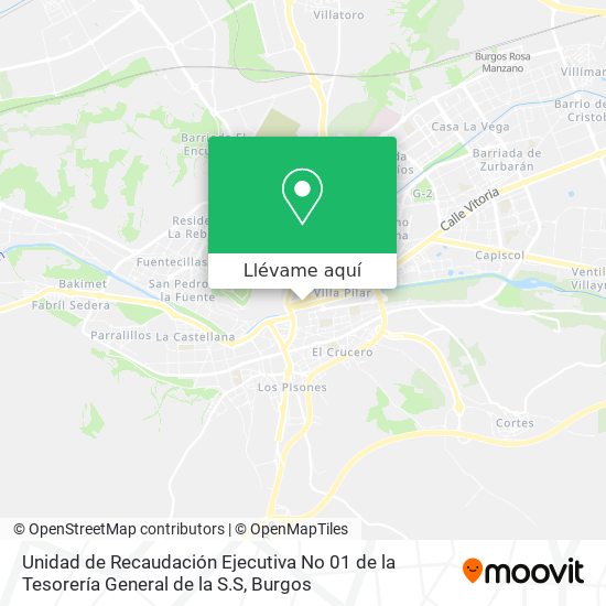 Mapa Unidad de Recaudación Ejecutiva No 01 de la Tesorería General de la S.S