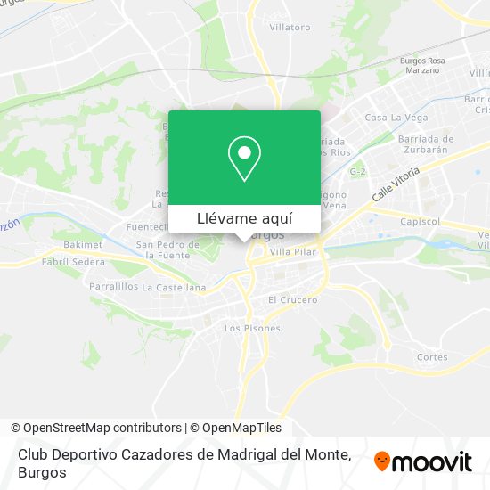 Mapa Club Deportivo Cazadores de Madrigal del Monte