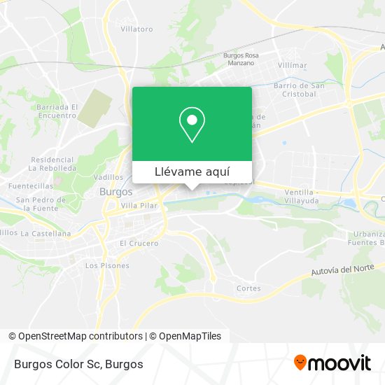 Mapa Burgos Color Sc
