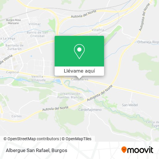 Mapa Albergue San Rafael
