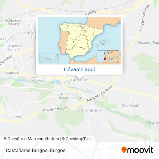 Mapa Castañares Burgos