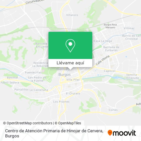 Mapa Centro de Atención Primaria de Hinojar de Cervera