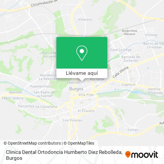 Mapa Clinica Dental Ortodoncia Humberto Diez Rebolleda