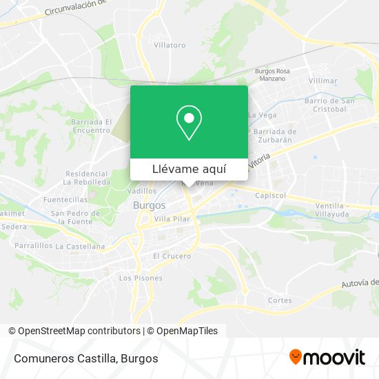 Mapa Comuneros Castilla