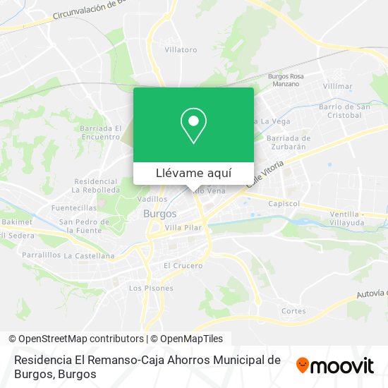 Mapa Residencia El Remanso-Caja Ahorros Municipal de Burgos