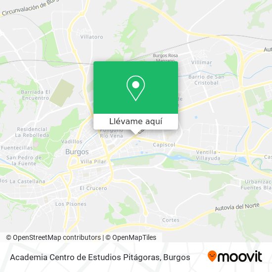 Mapa Academia Centro de Estudios Pitágoras