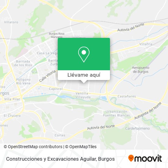 Mapa Construcciones y Excavaciones Aguilar