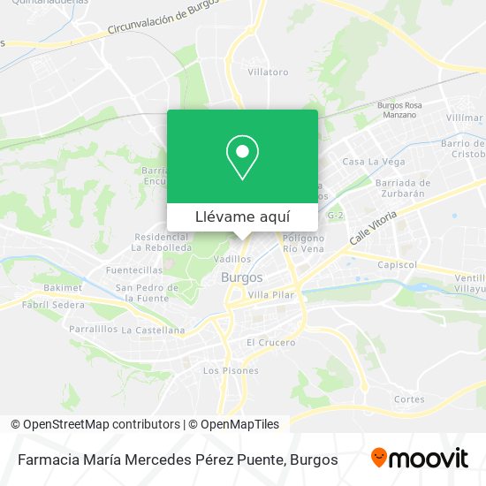 Mapa Farmacia María Mercedes Pérez Puente