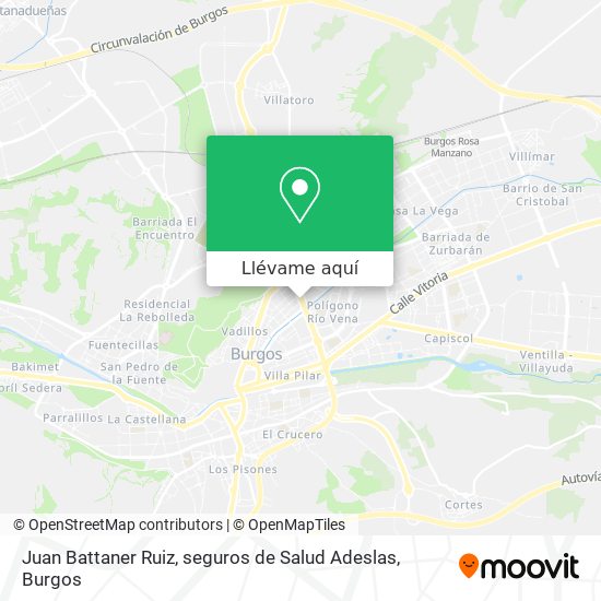 Mapa Juan Battaner Ruiz, seguros de Salud Adeslas