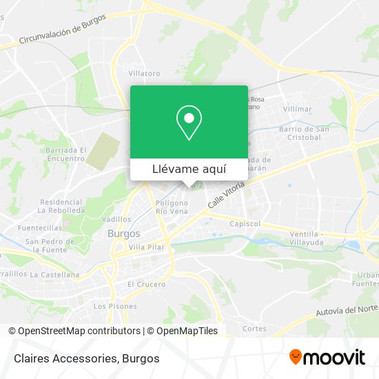 Mapa Claires Accessories