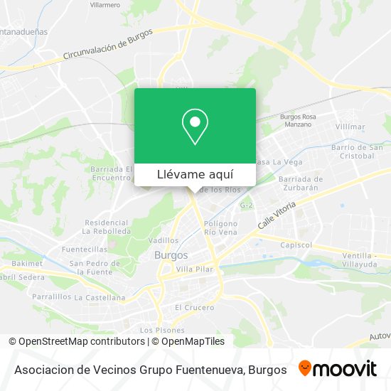 Mapa Asociacion de Vecinos Grupo Fuentenueva