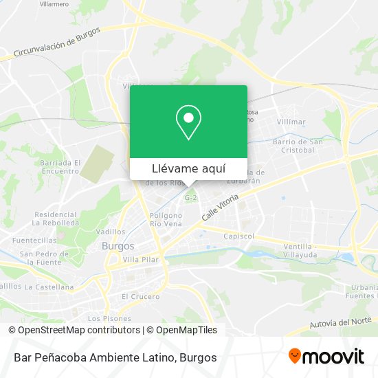 Mapa Bar Peñacoba Ambiente Latino