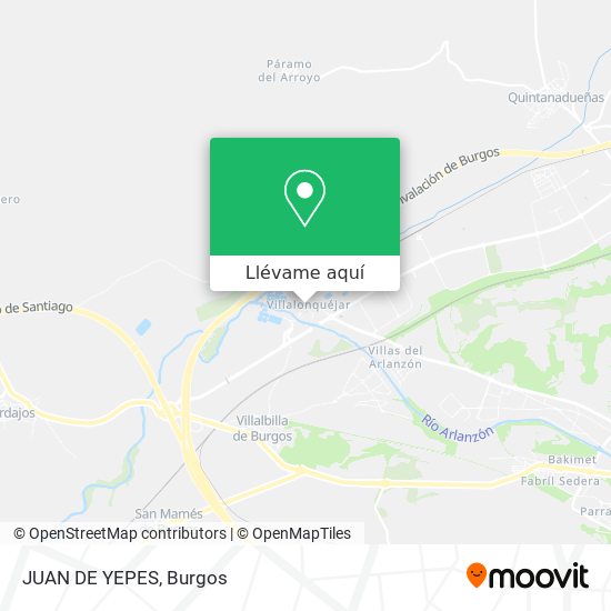 Mapa JUAN DE YEPES