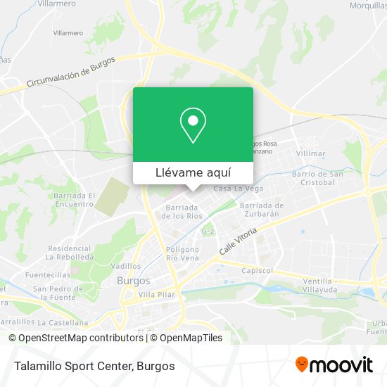 Mapa Talamillo Sport Center