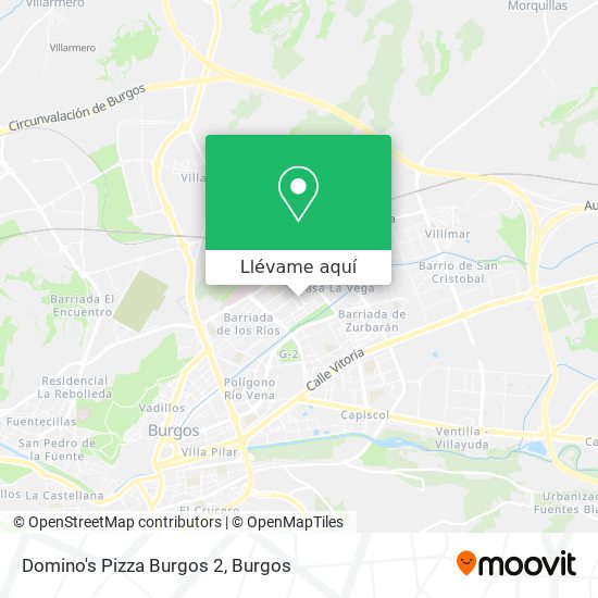 Mapa Domino's Pizza Burgos 2