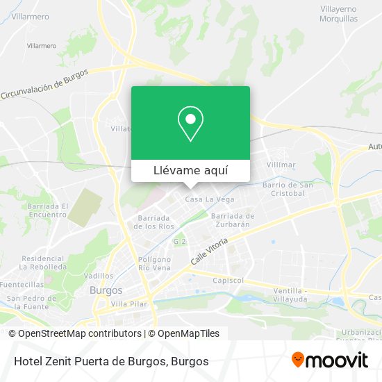 Mapa Hotel Zenit Puerta de Burgos