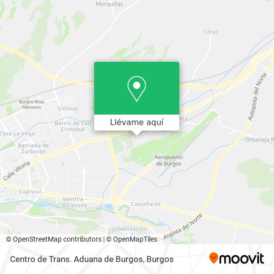 Mapa Centro de Trans. Aduana de Burgos