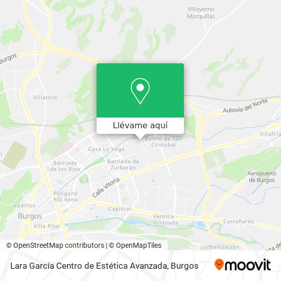 Mapa Lara García Centro de Estética Avanzada
