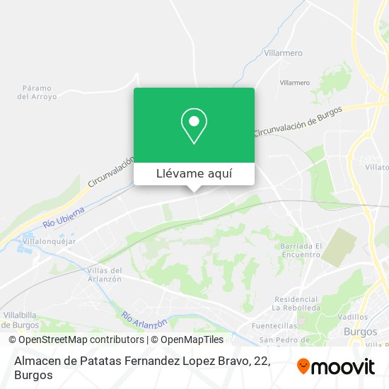 Mapa Almacen de Patatas Fernandez Lopez Bravo, 22
