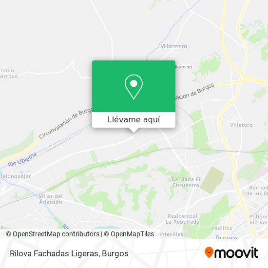 Mapa Rilova Fachadas Ligeras