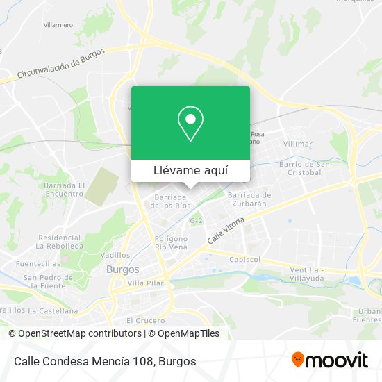 Mapa Calle Condesa Mencía 108