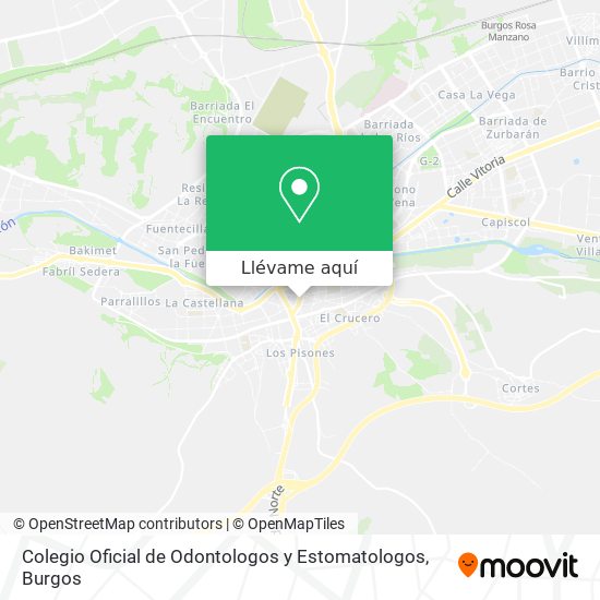 Mapa Colegio Oficial de Odontologos y Estomatologos